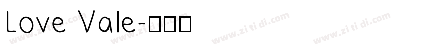Love Vale字体转换